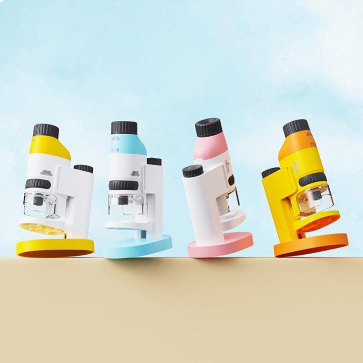 Wowkids WS-M01 Portable Children’s Microscope - 60x-150x Magnification with Dual Light Modes