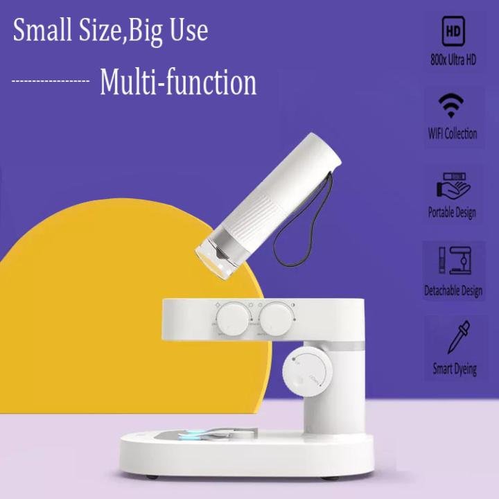Wowkids WS-M04 Smart Microscope - 1-400X Magnification, HD Image Capture, Wi-Fi Connectivity