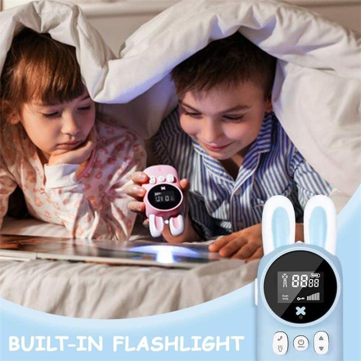 Wowkids XJ11 Walkie Talkie - Long-Range Kids’ Communication Tool with Flashlight & VOX